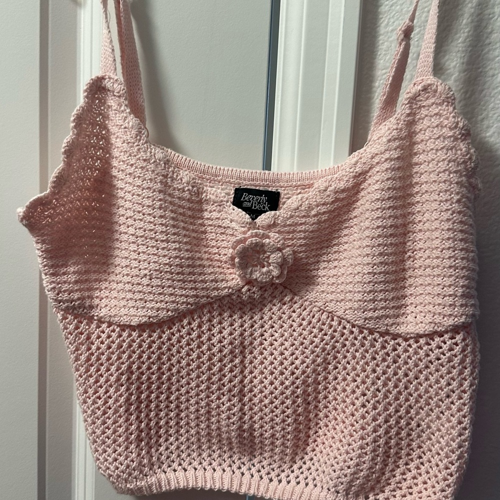 PacSun Light Pink Knit Top
